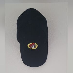 Buc-ees Hat, Adjustable Black Embroidered Logo Mesh Back